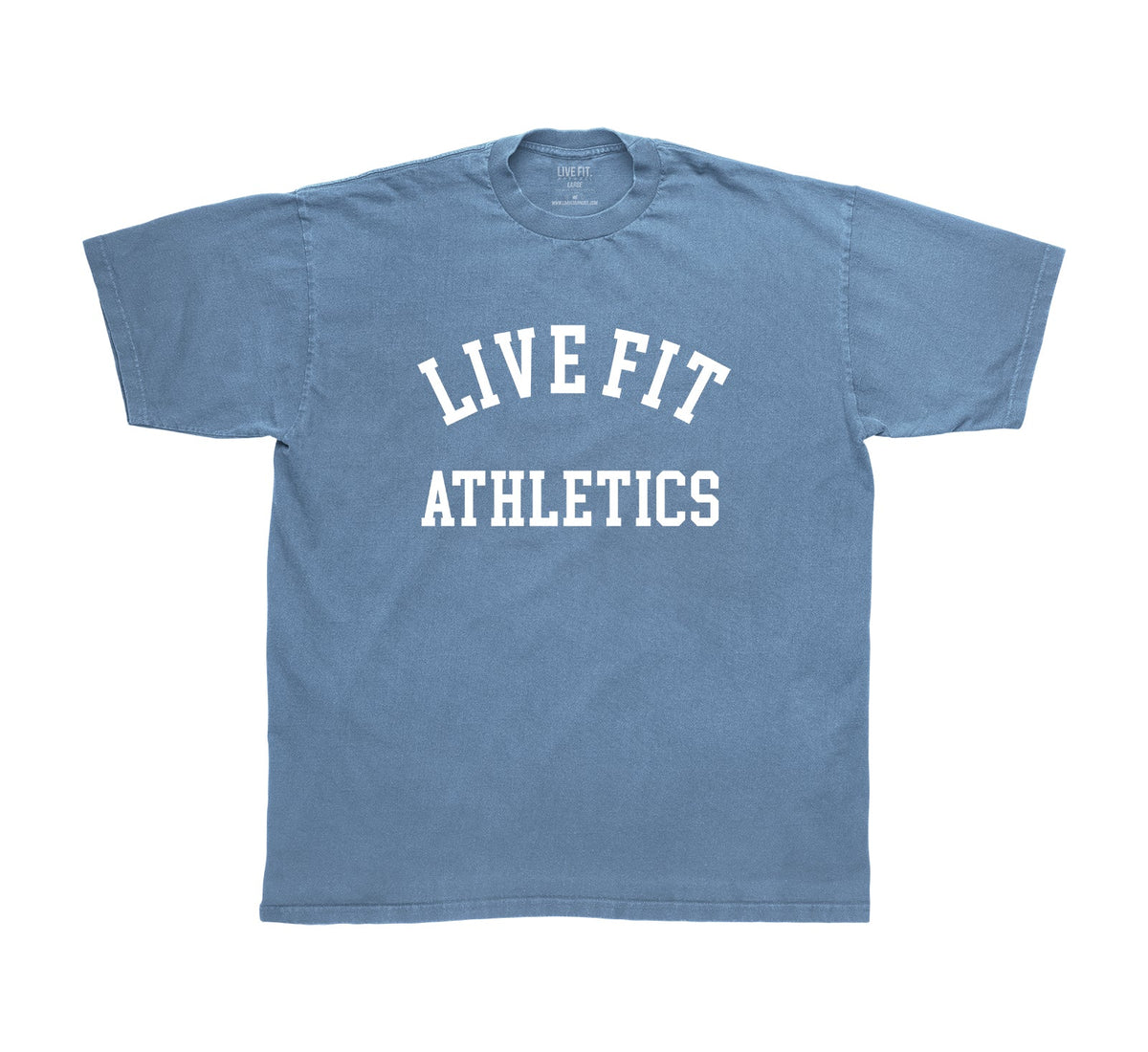 Live Fit Athletics Heavy Tee - Faded Denim