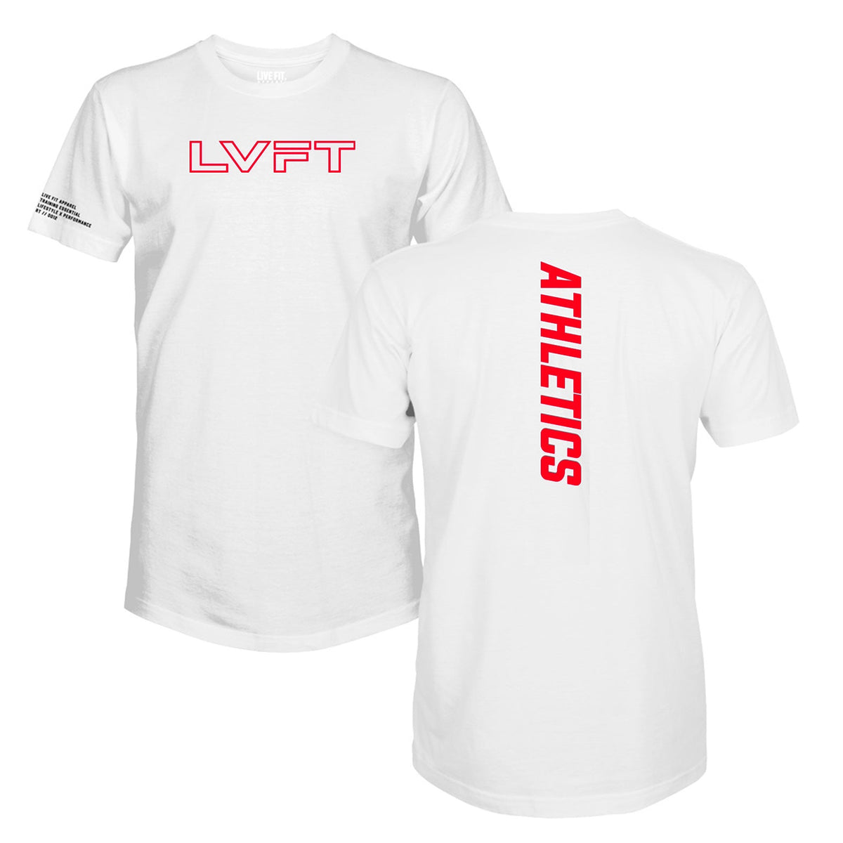 Athletics Scallop Tee - White / Infra Red