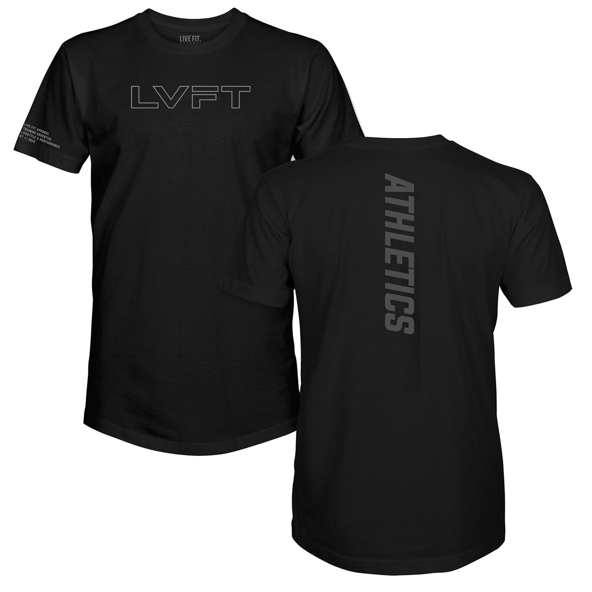 Athletics Scallop Tee - Black
