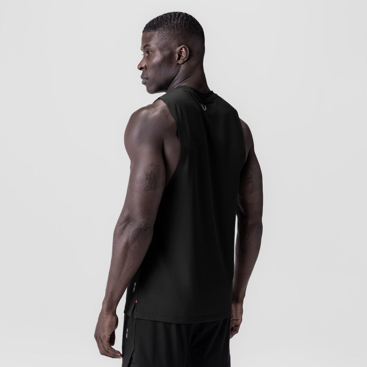 0837. 3D-Lite® 2.0 Lycra® Muscle Tank - Black "RP"