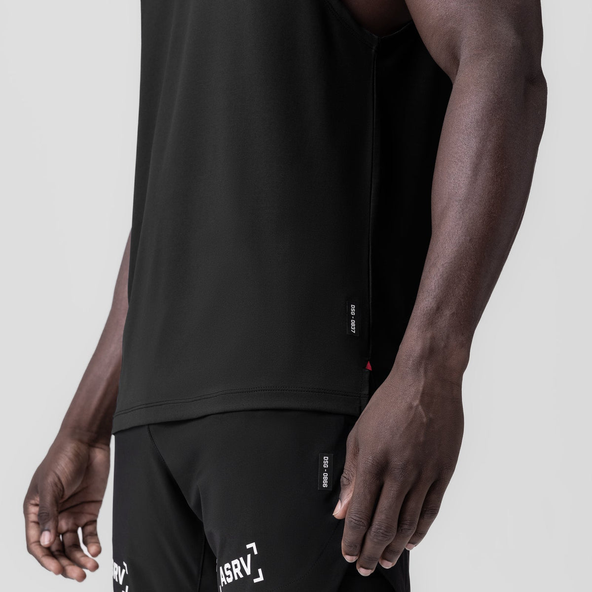 0837. 3D-Lite® 2.0 Lycra® Muscle Tank - Black "RP"