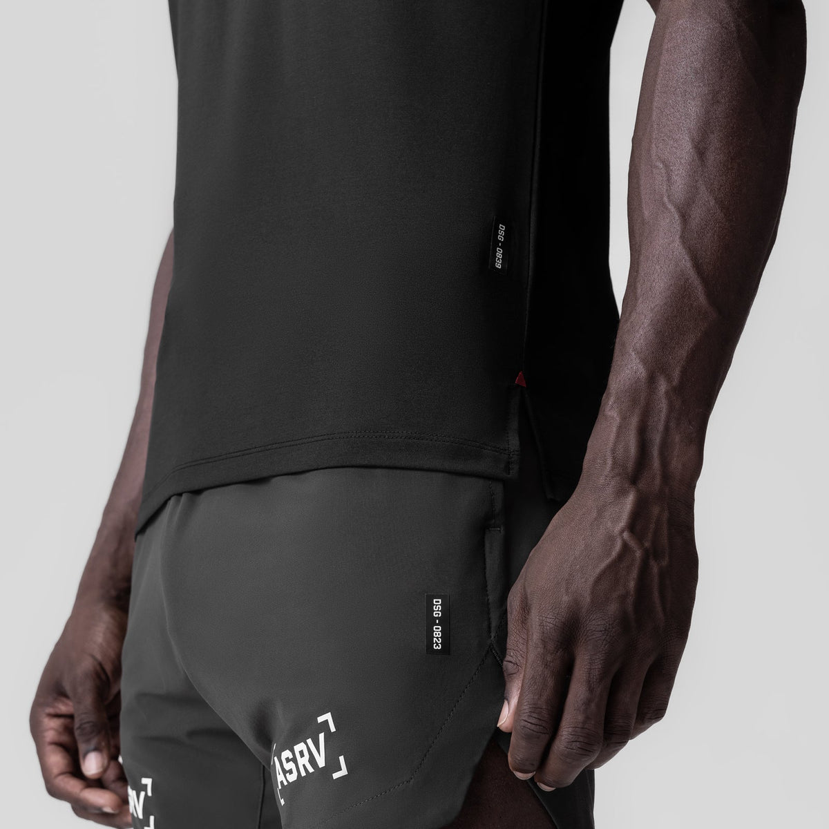 0839. 3D-Lite® 2.0 Lycra® Fitted Tee - Black "OTWR Block"