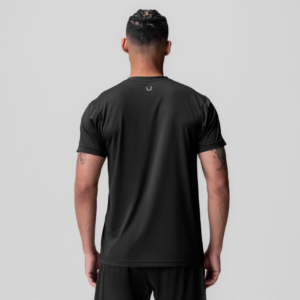 1015. AeroSilver® Essential Tee - Black "ASRV"