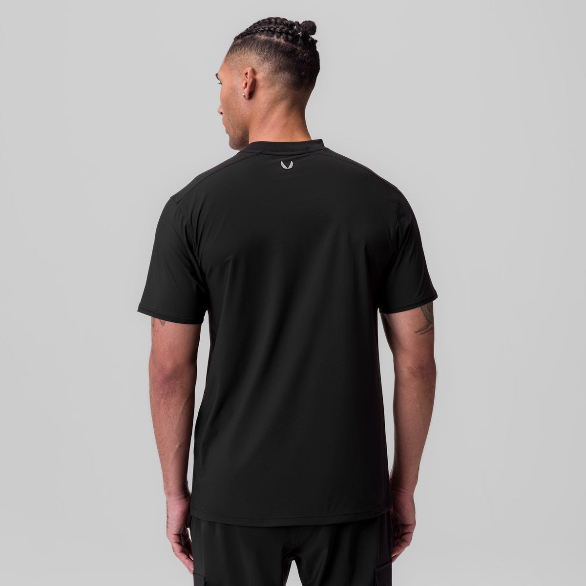 1087. Tetra-Lite® Ice Zip Tee - Black