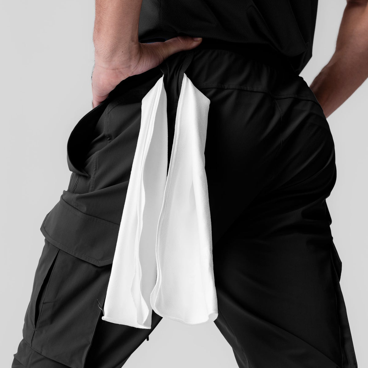1099. Tetra-Lite® Ice Cargo High Rib Jogger - Black