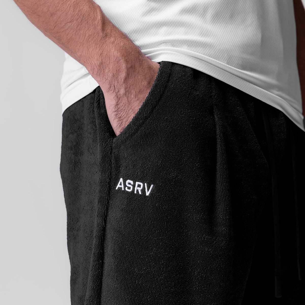 1094. Towel Terry Relaxed Short - Black