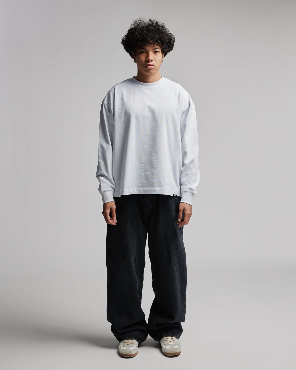 Cropped Long Sleeve - White
