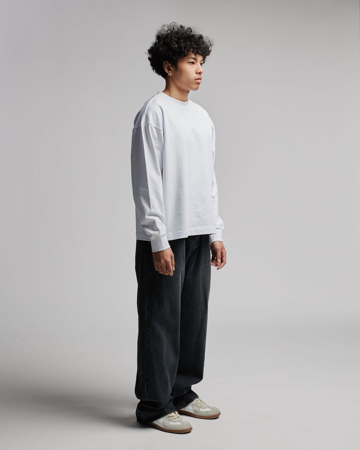 Cropped Long Sleeve - White
