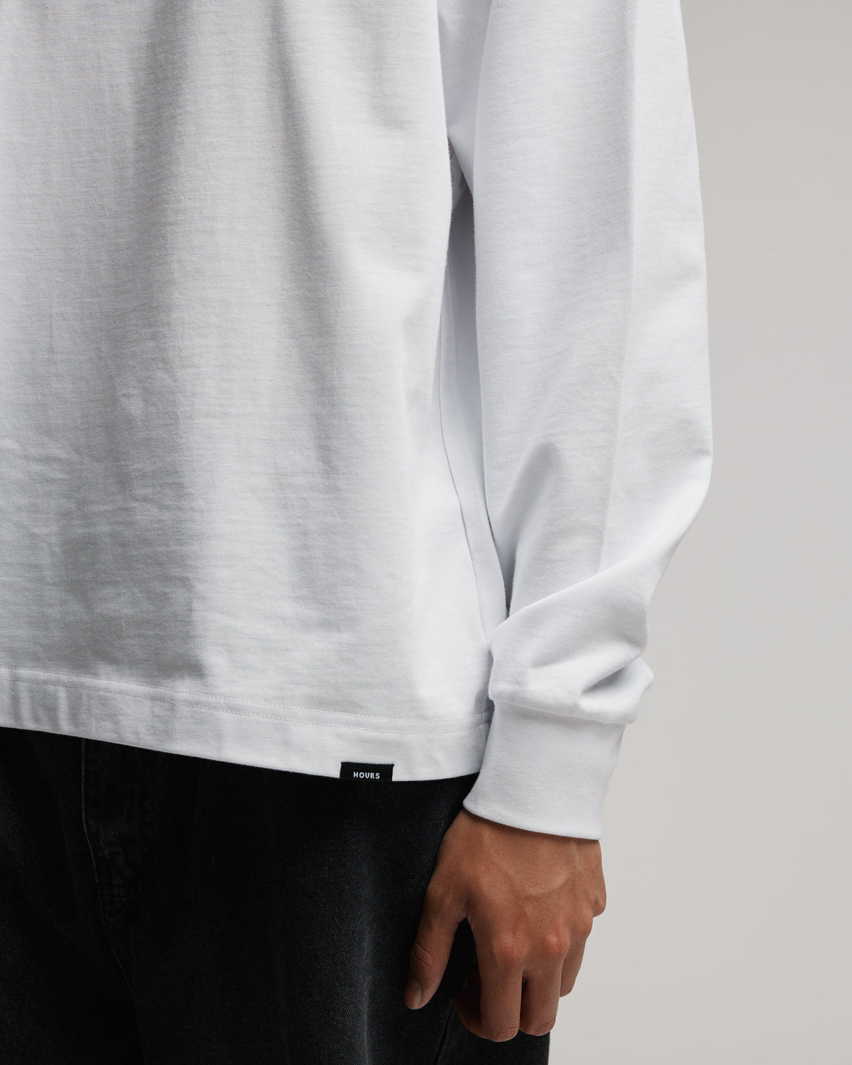 Cropped Long Sleeve - White