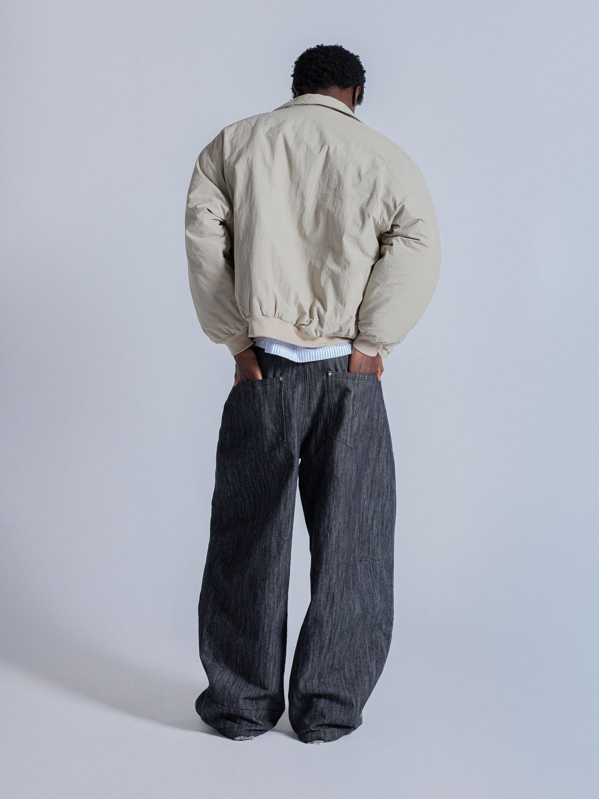PADDED BOMBER JACKET - KHAKI