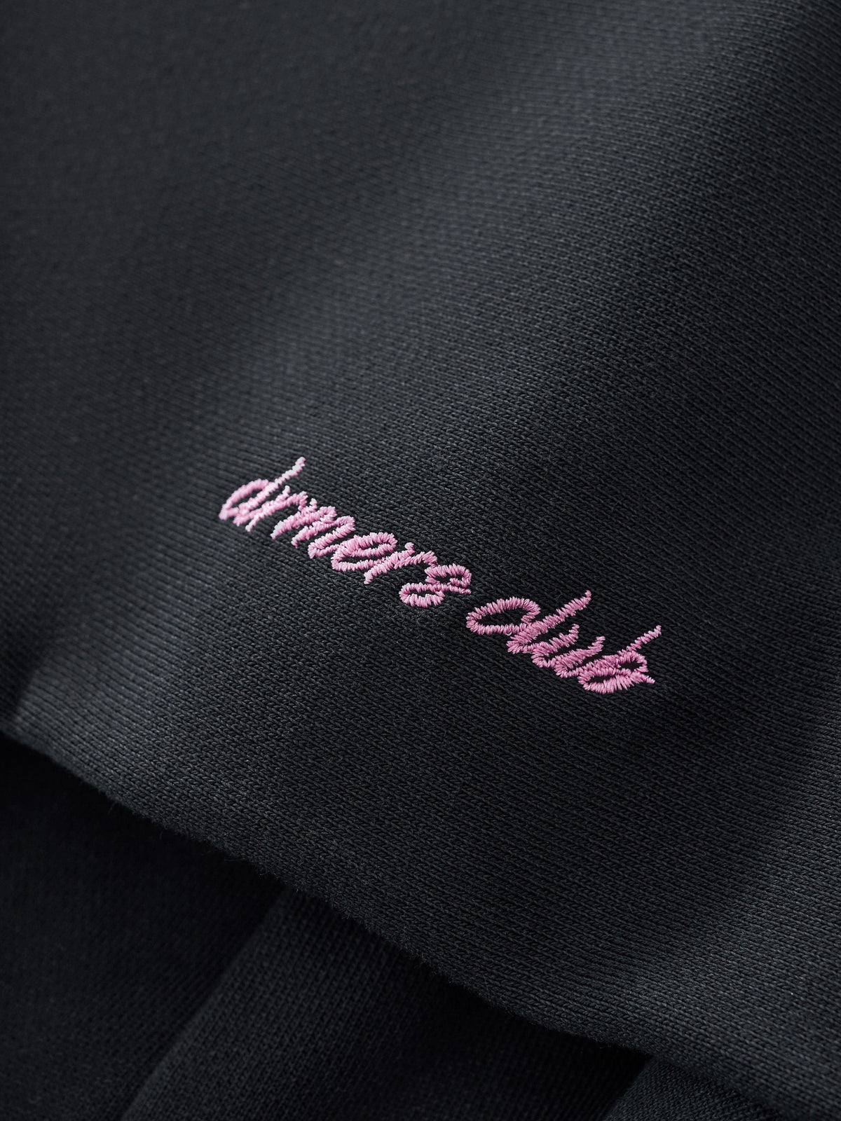 CURSIVE ZIP UP - BLACK