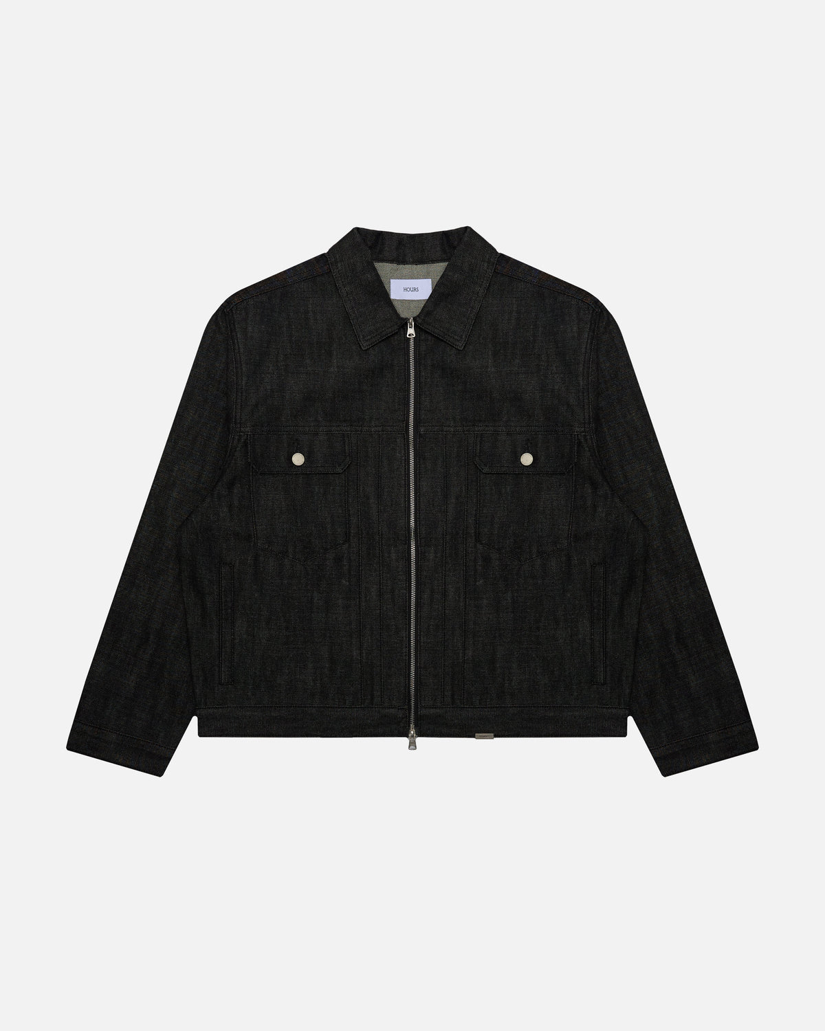 Raw Denim Jacket - Black