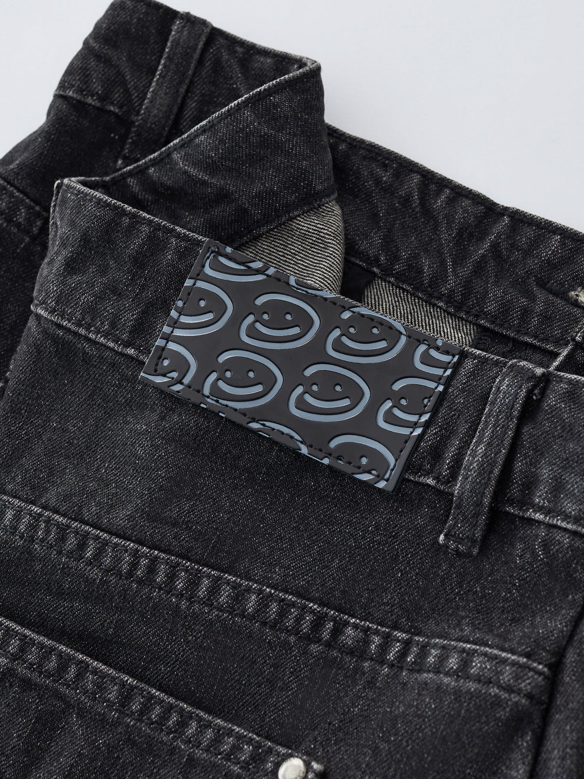 WRINKLE DENIM - SULPHUR BLACK