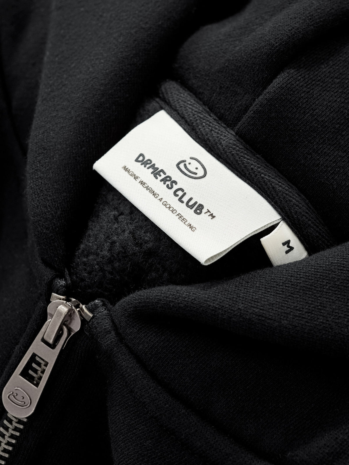 SIGNATURE BASIC ZIP UP - BLACK