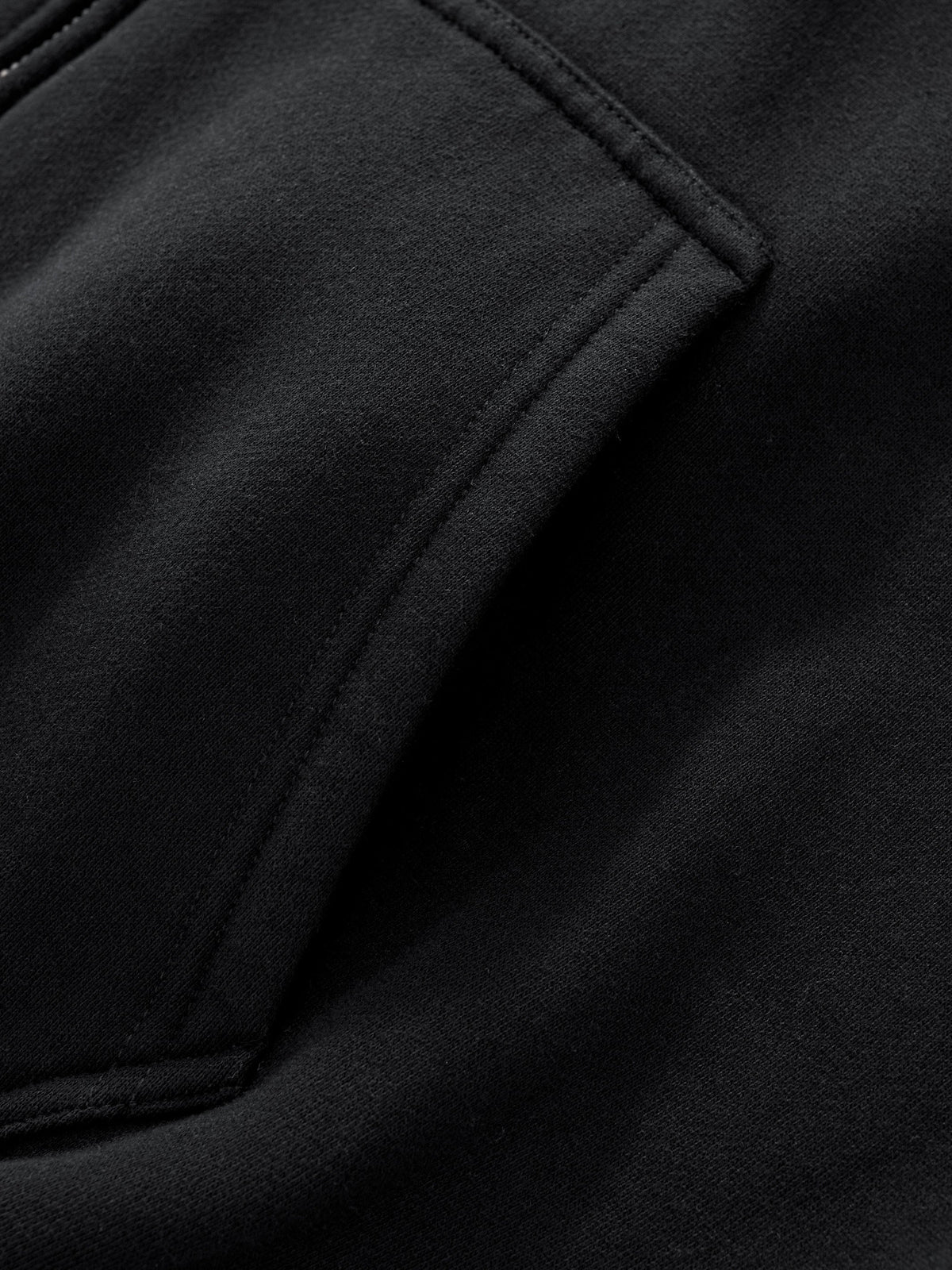 SIGNATURE BASIC ZIP UP - BLACK