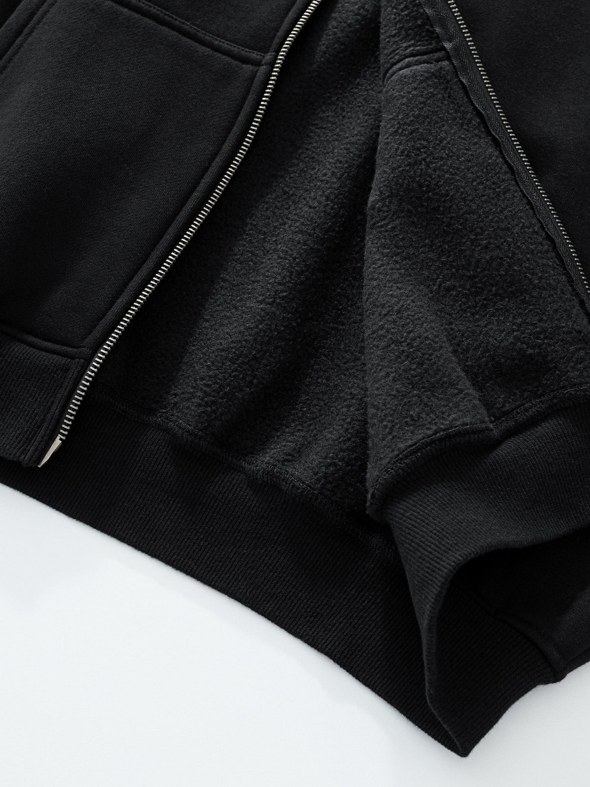 SIGNATURE BASIC ZIP UP - BLACK