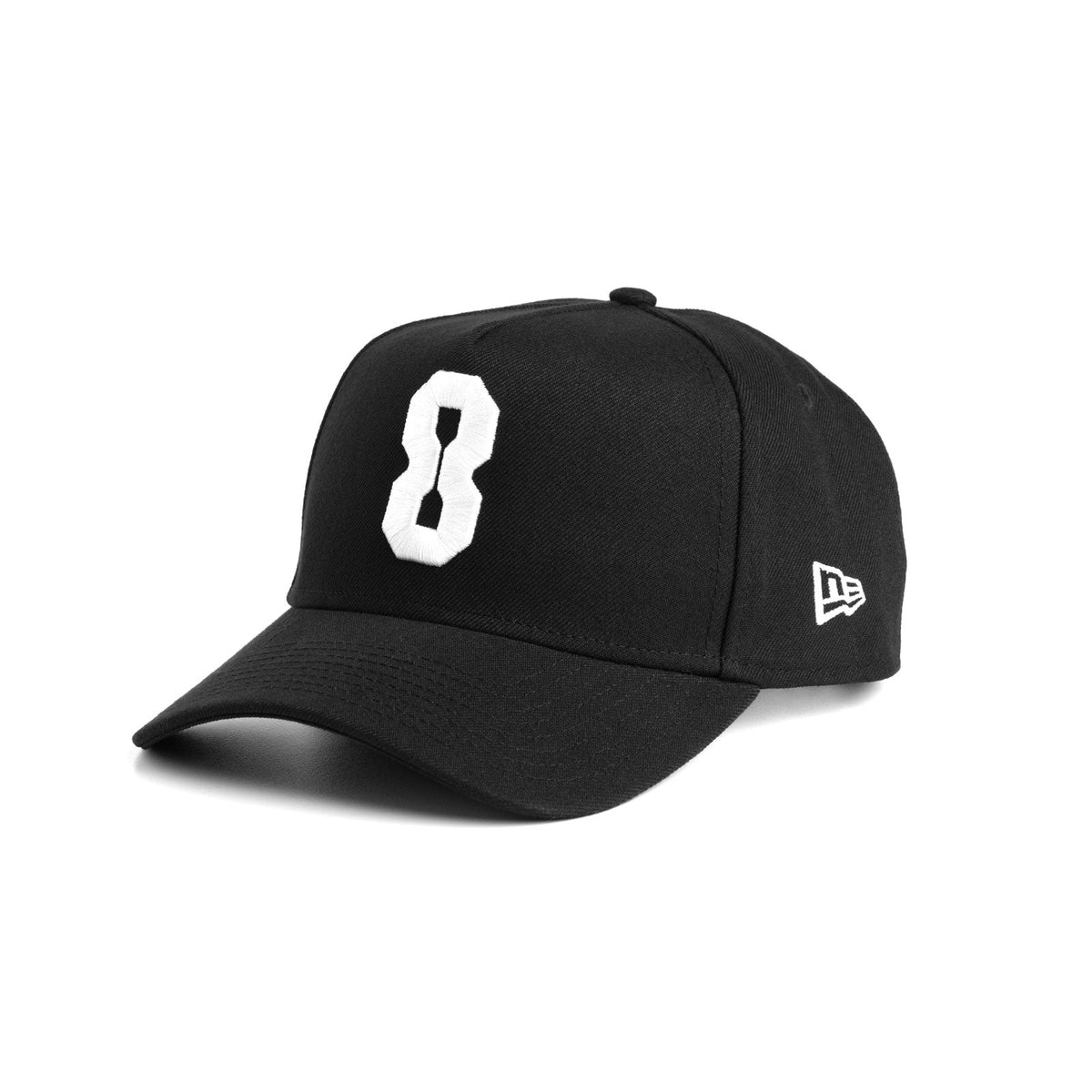 New Era® 9Forty® A-Frame Hat - Black/White "8"