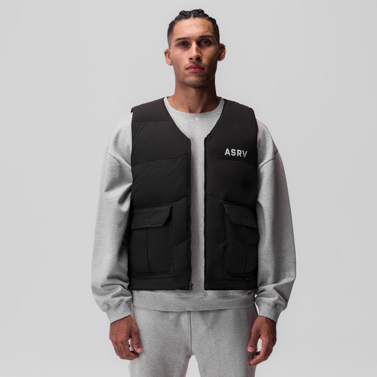0859. Ripstop Insulated Puffer Gilet - Black