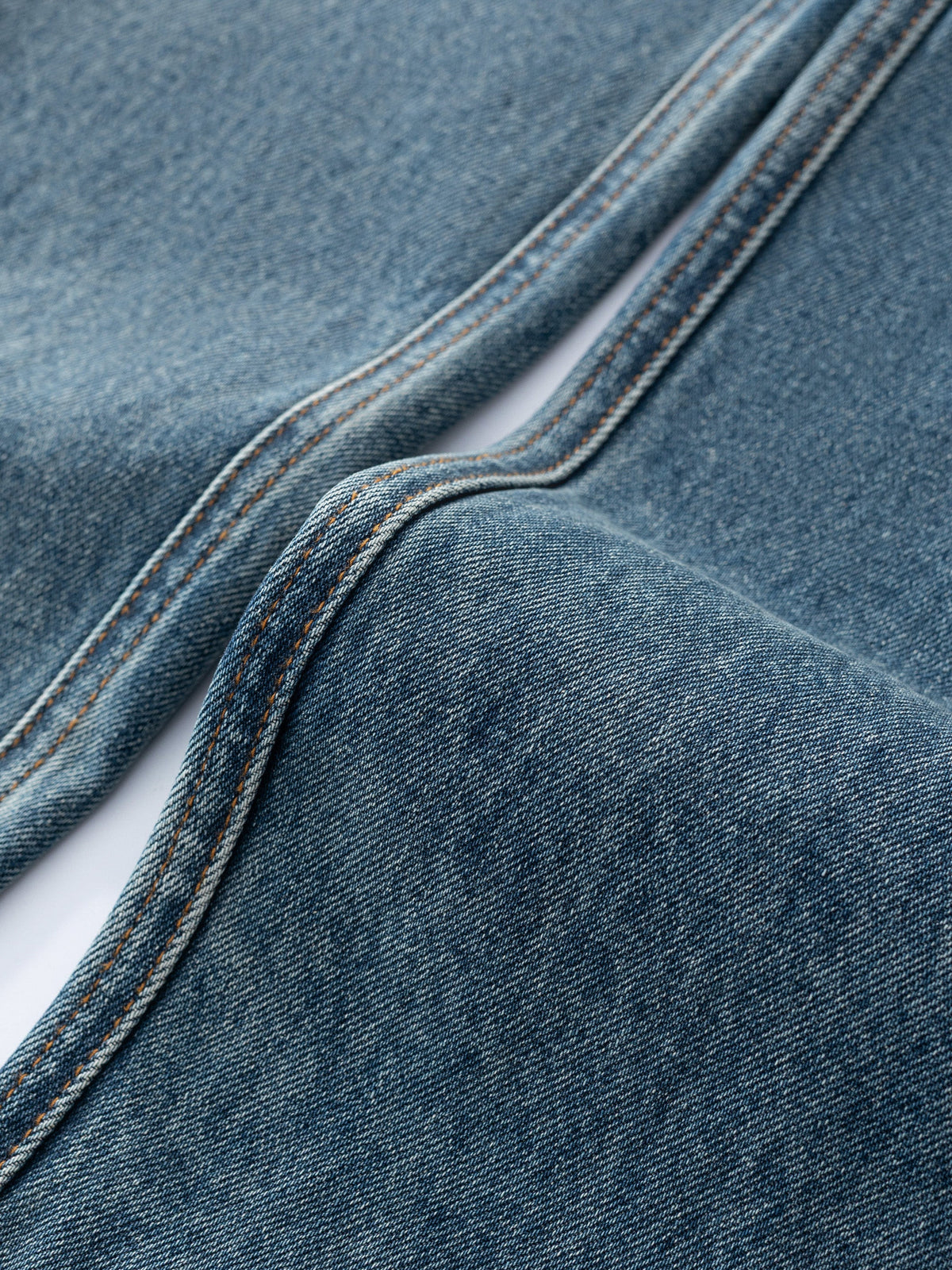 WRINKLE DENIM - VINTAGE WASHED BLUE
