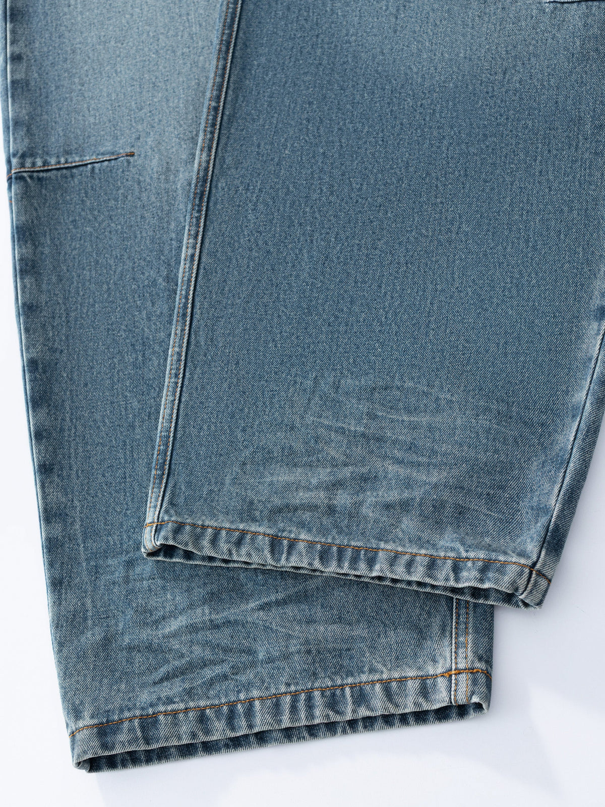 WRINKLE DENIM - VINTAGE WASHED BLUE