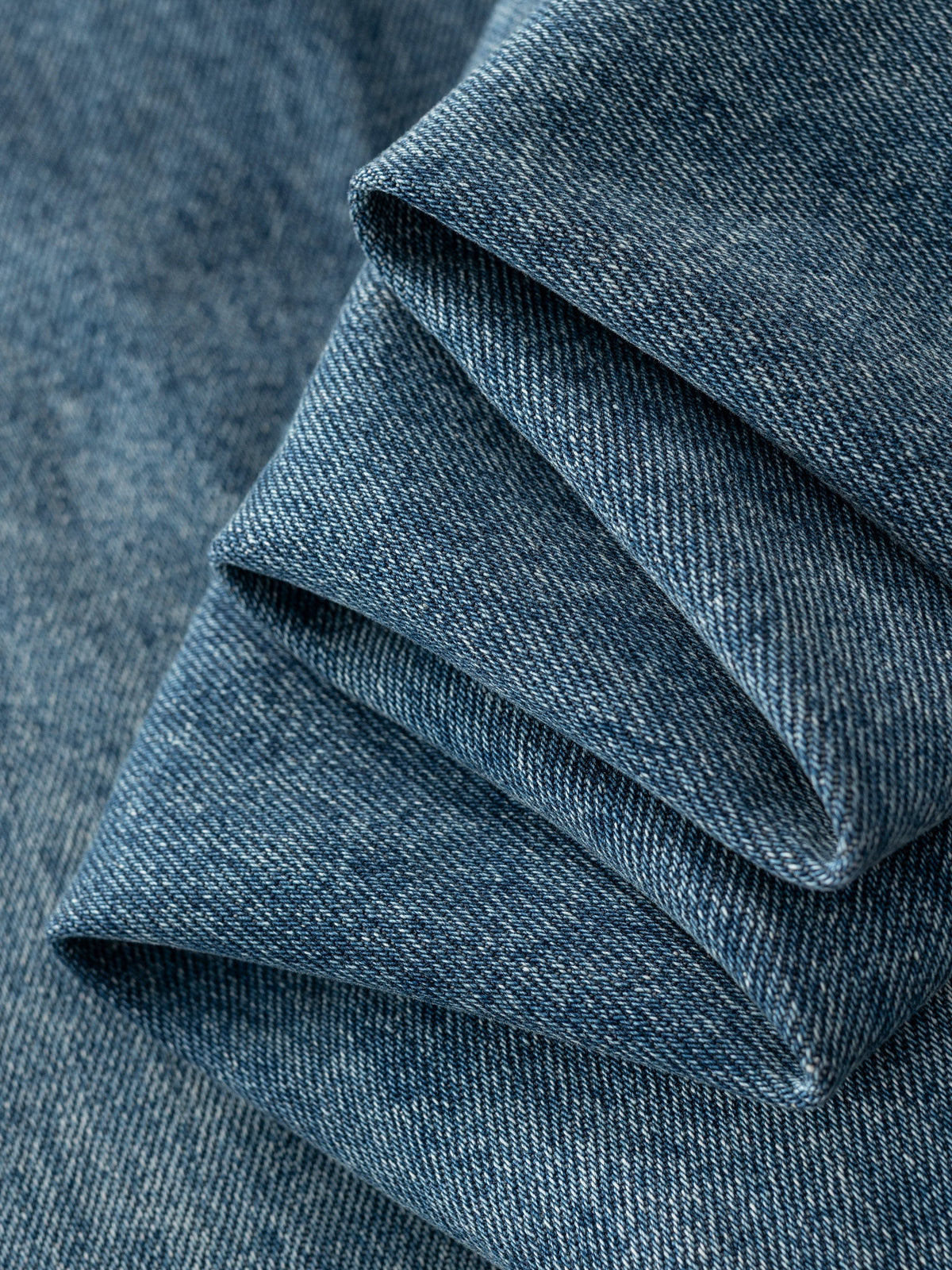 WRINKLE DENIM - VINTAGE WASHED BLUE