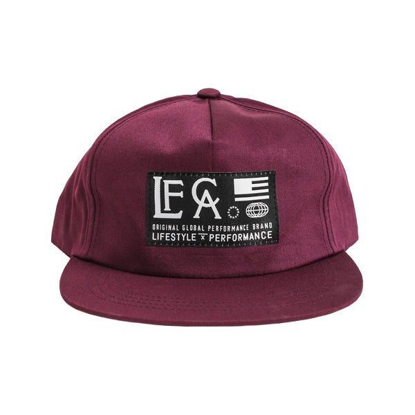 Globe Unconstructed Snapback- Maroon