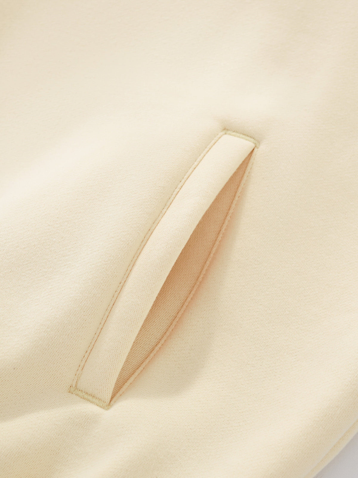 SIGNATURE BASIC QUARTER ZIP - CREAM