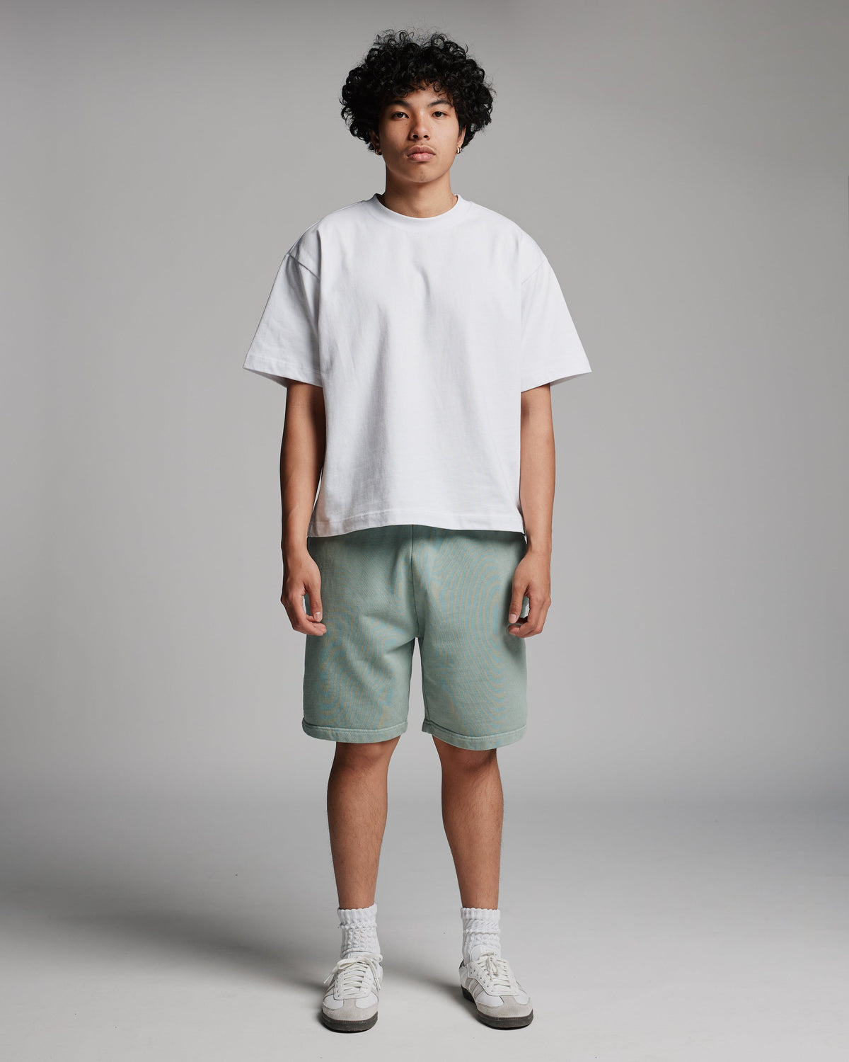 Cotton Shorts - Vintage Sage