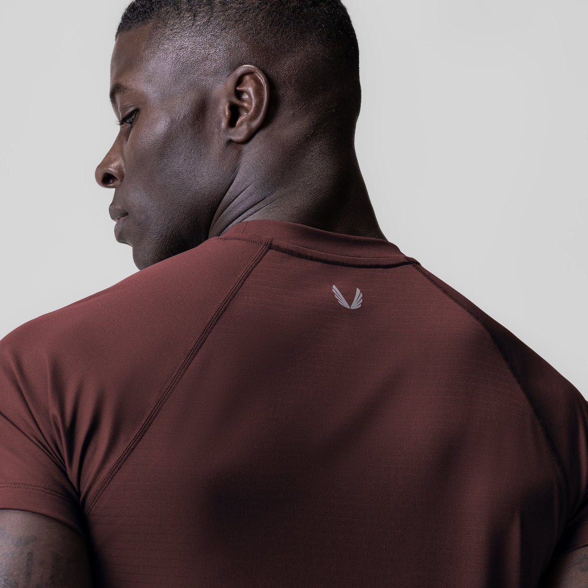 0839. 3D-Lite® 2.0 Lycra® Fitted Tee - Crimson "OTWR"