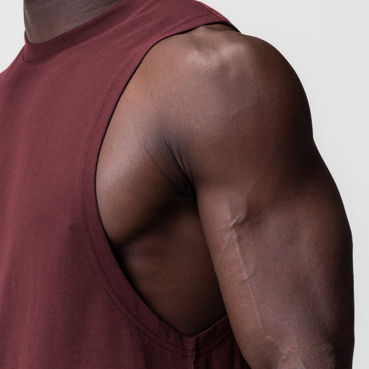 0926. Supima® Muscle Tank - Crimson