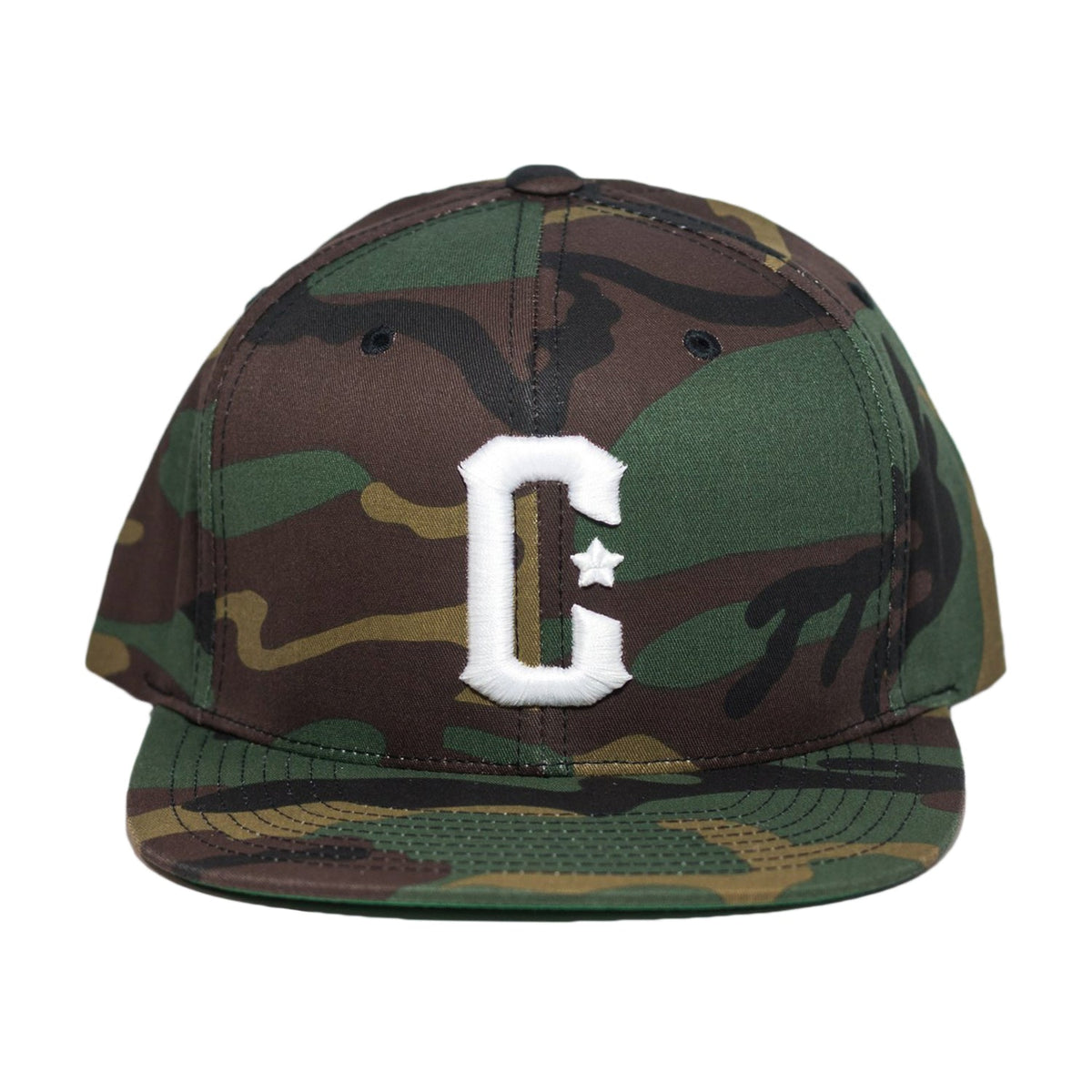 C Snapback - Camo/White