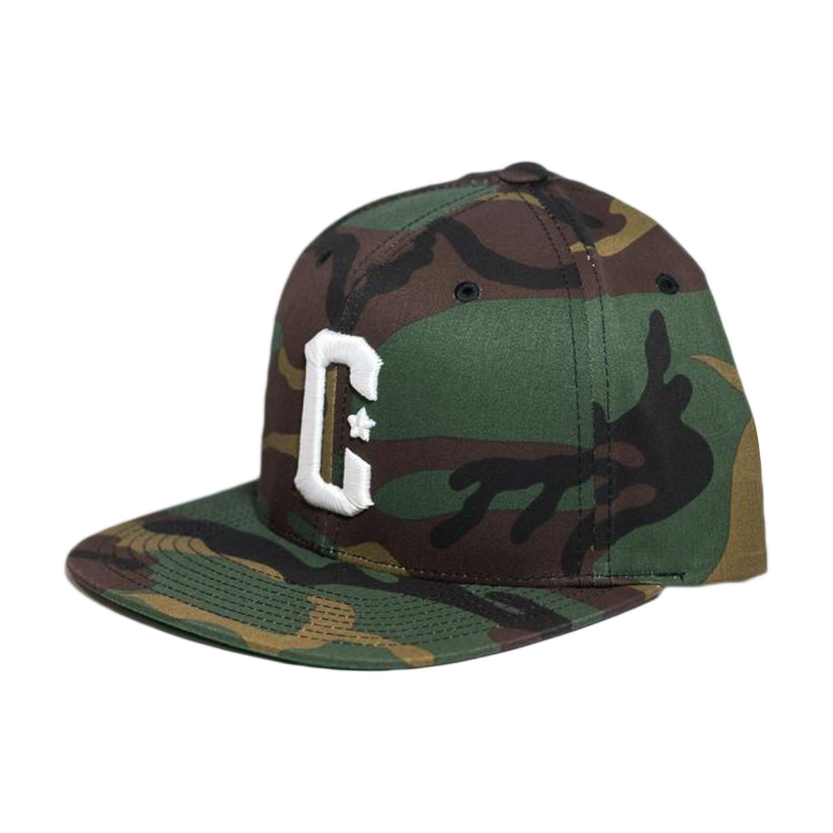 C Snapback - Camo/White