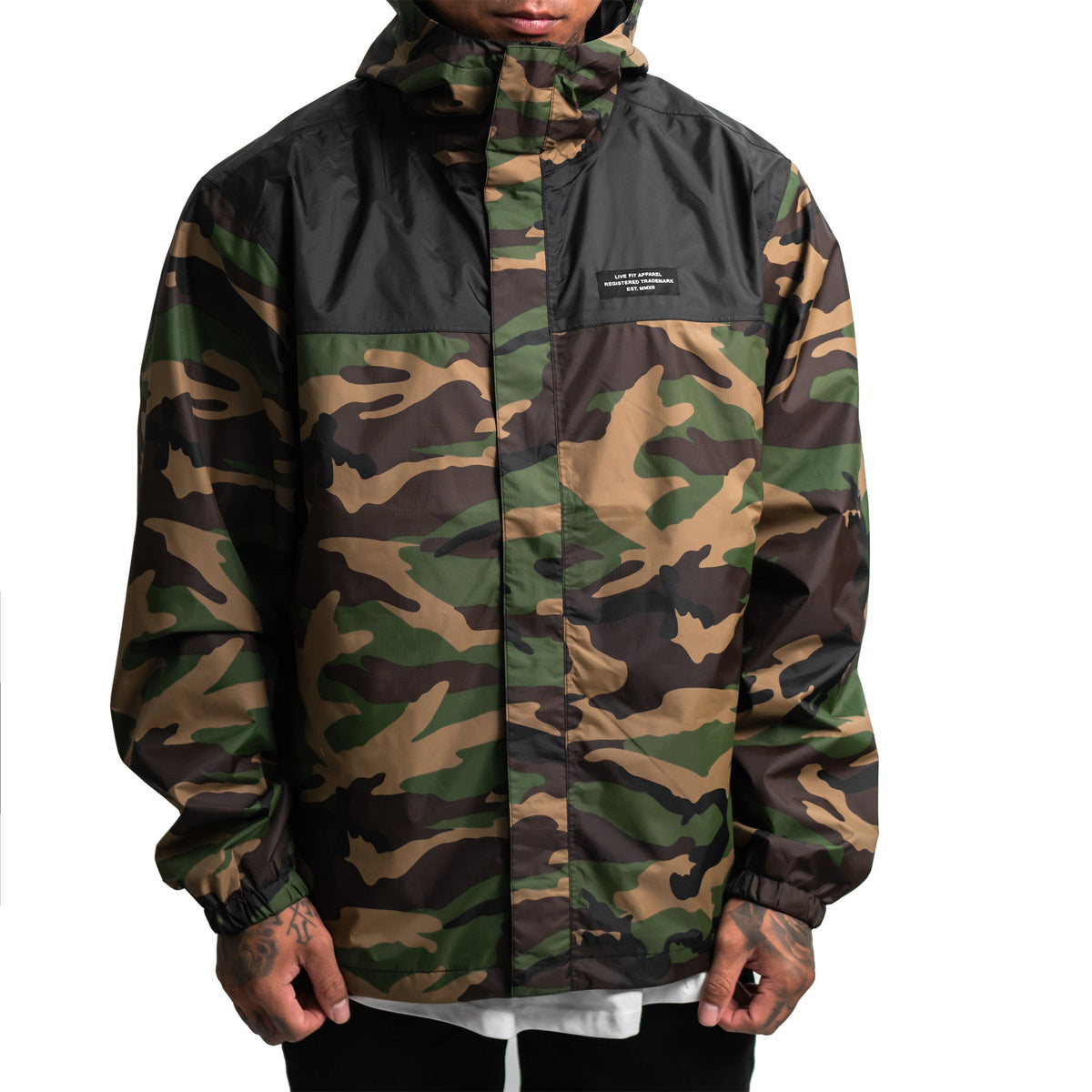 EST. Windbreaker Jacket - Camo