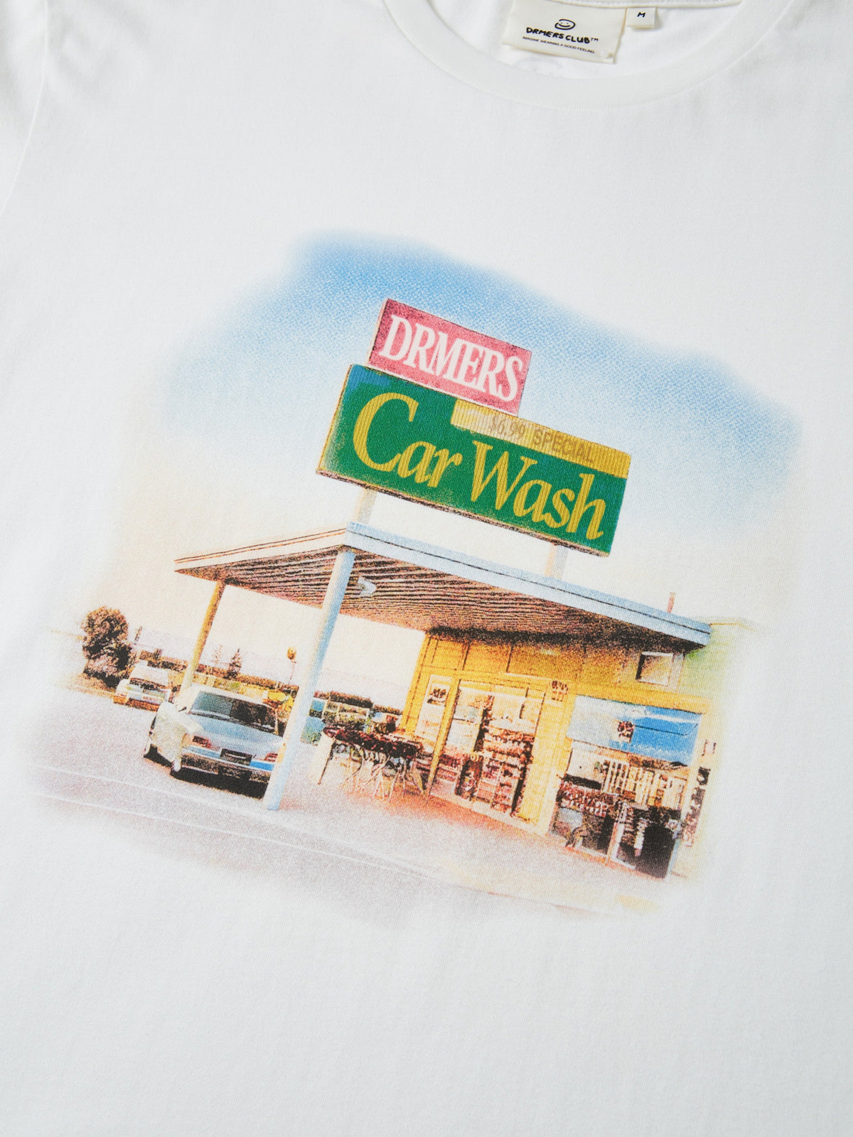 CAR WASH TEE - WHITE