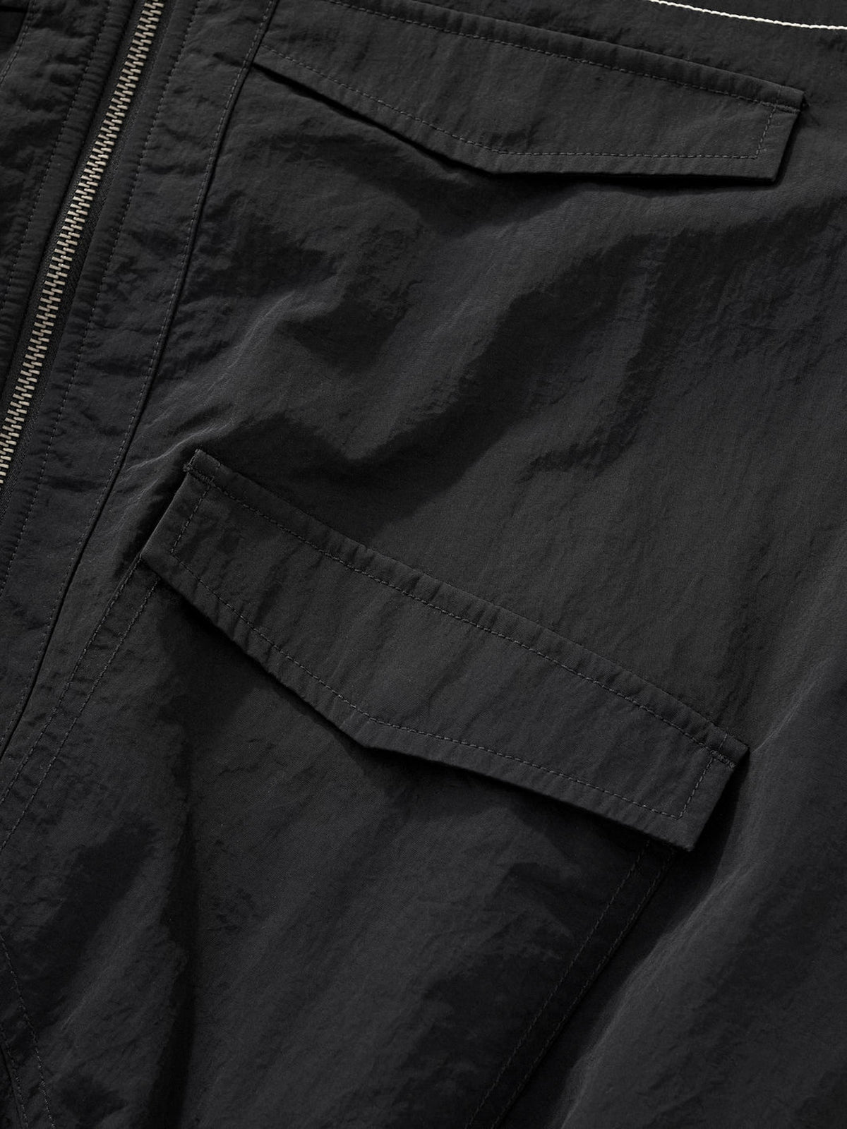 PADDED BOMBER JACKET - BLACK