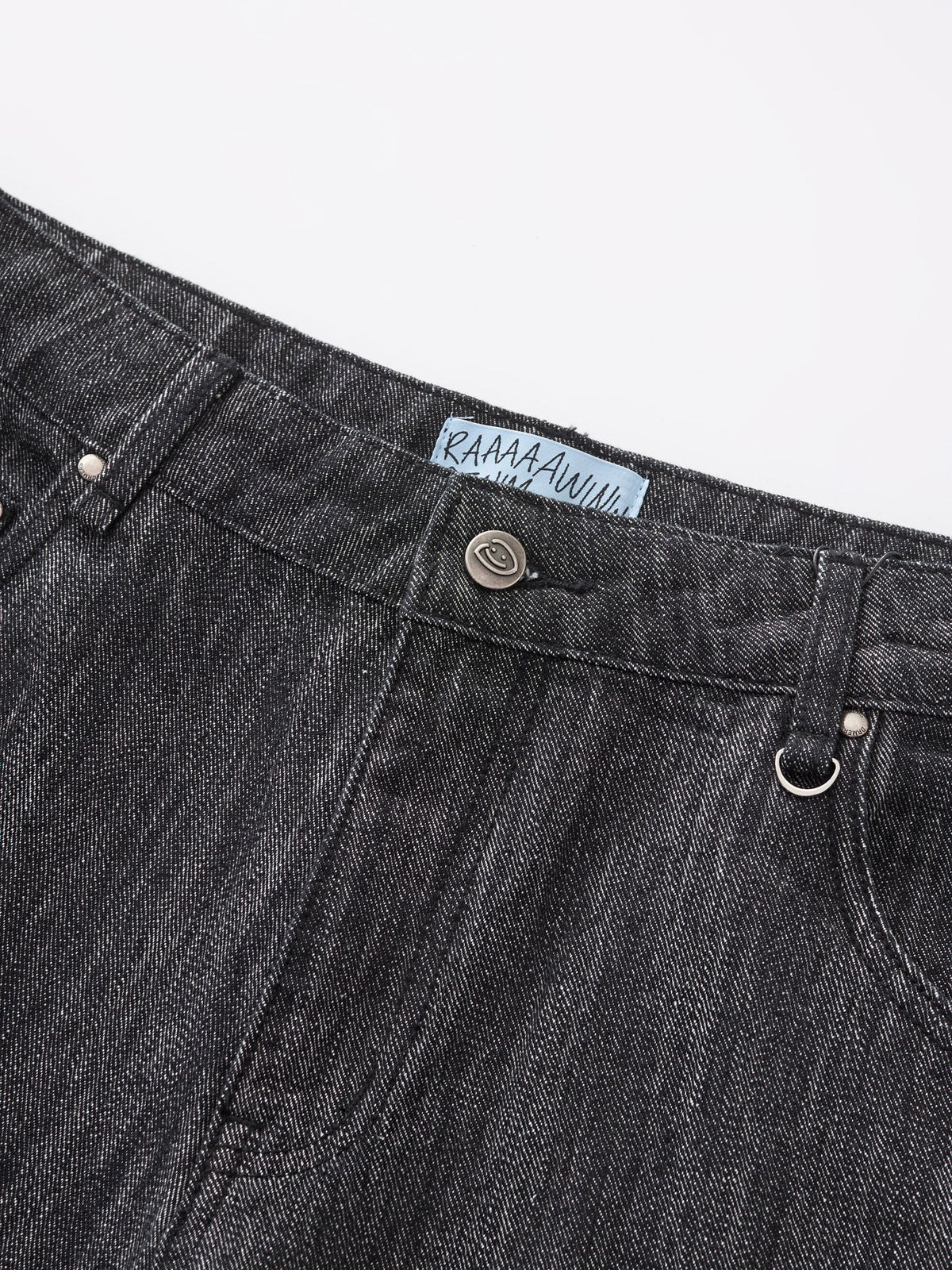 DRIFT RAW DENIM JEANS - BLACK