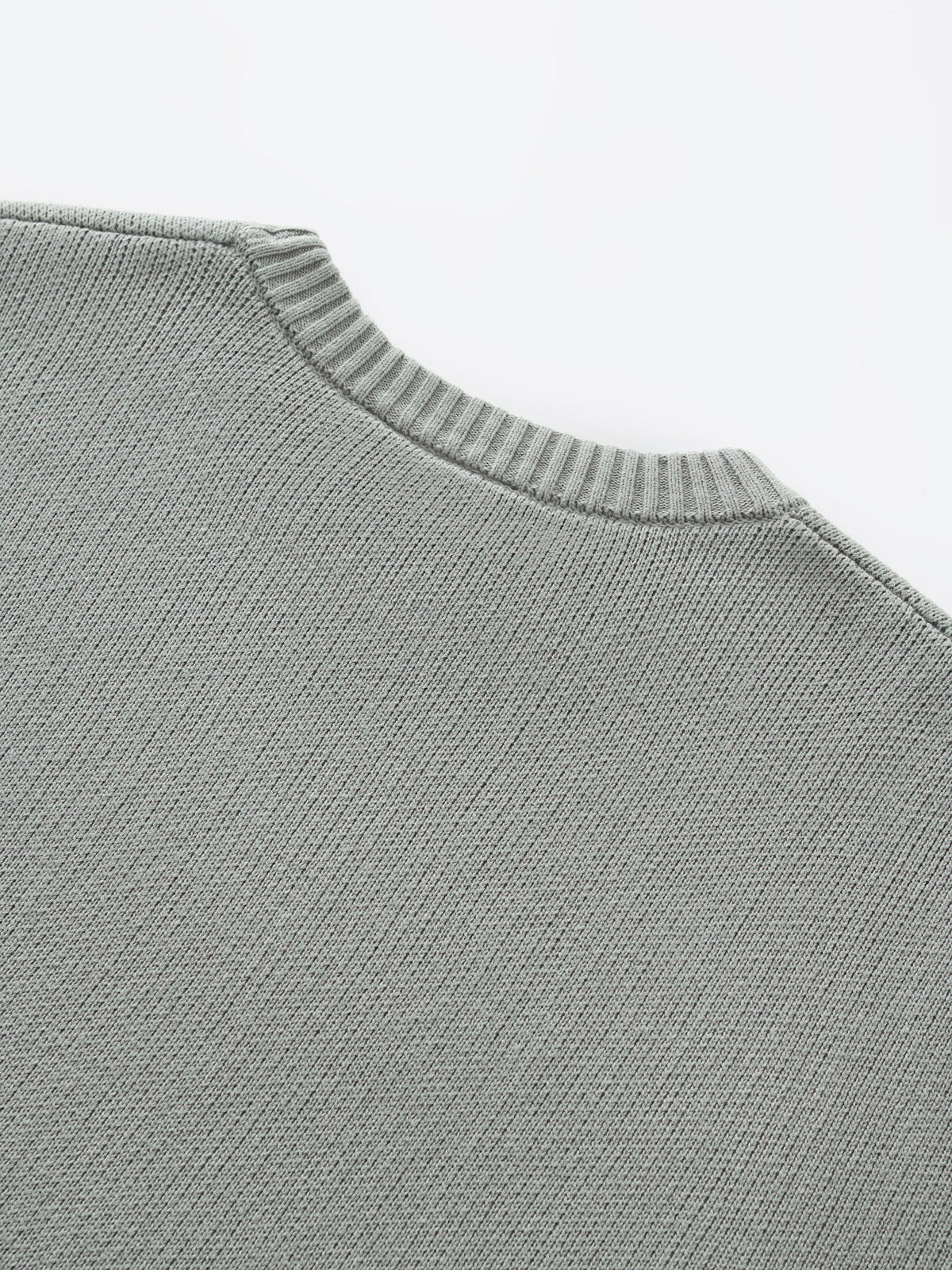 CURSIVE TEXT KNIT - MUTED SAGE