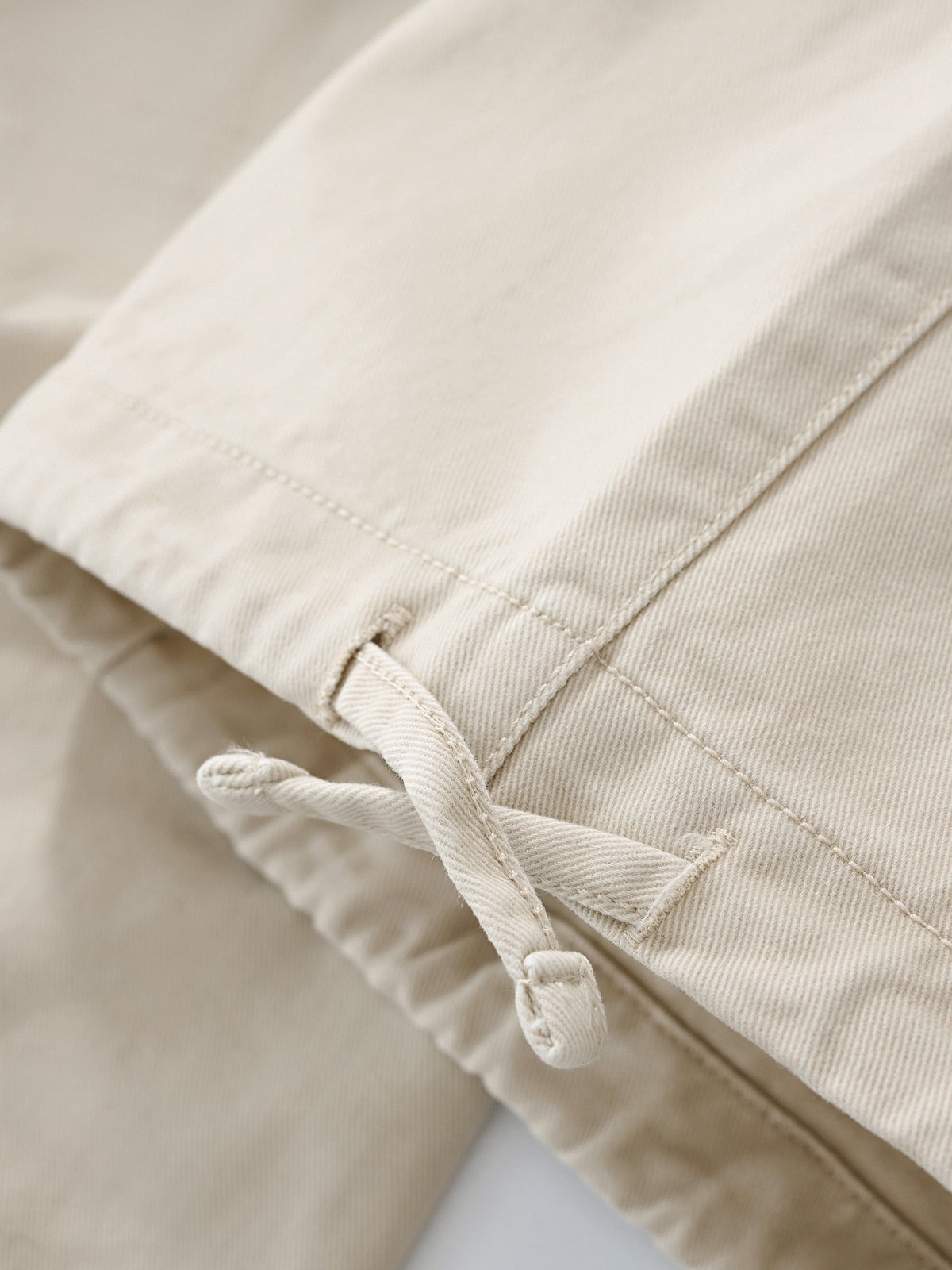 SMILEY LOGO PARACHUTE PANTS - LIGHT BEIGE