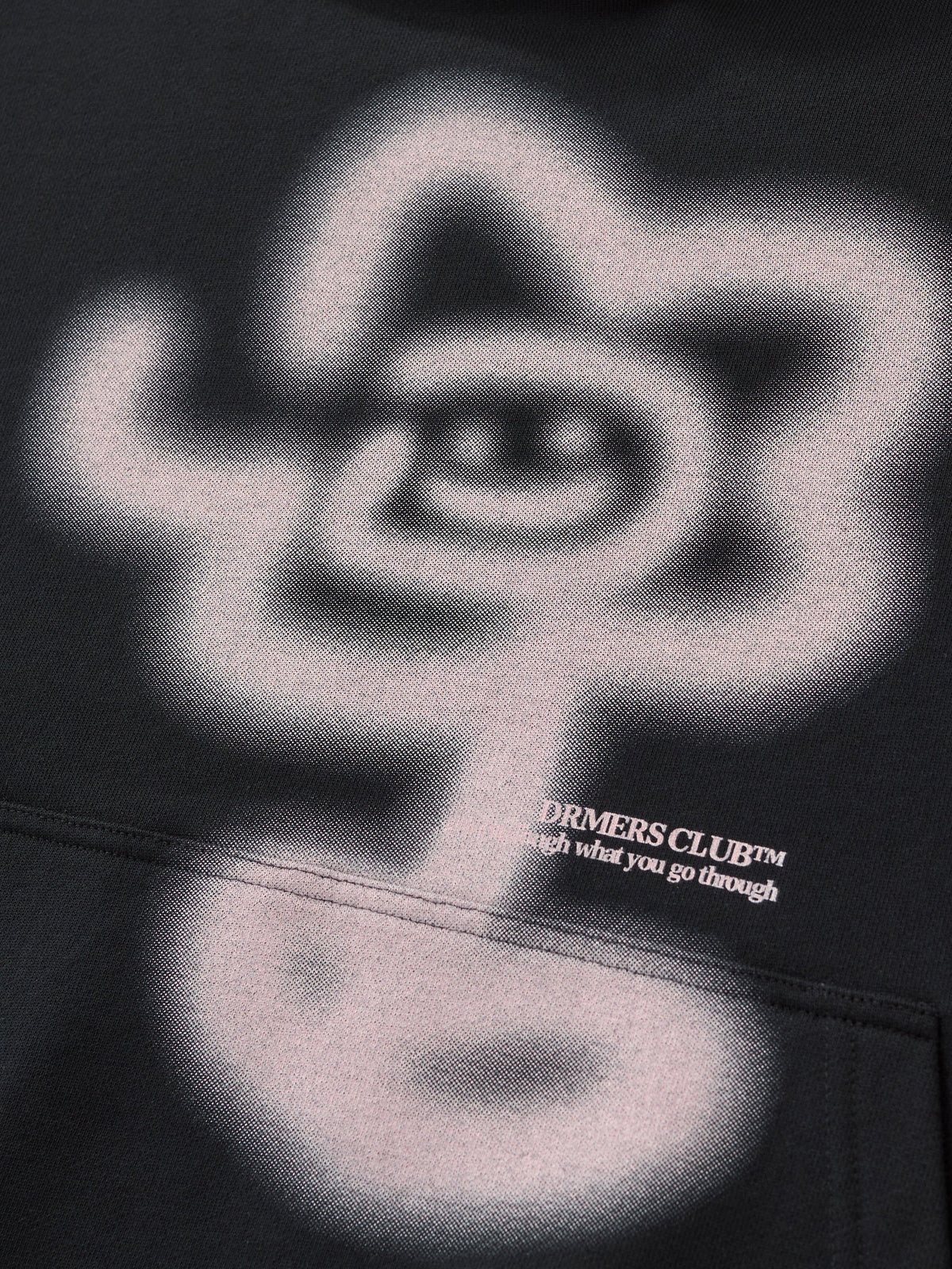 GRAFFITI FLOWER HOODIE - BLACK