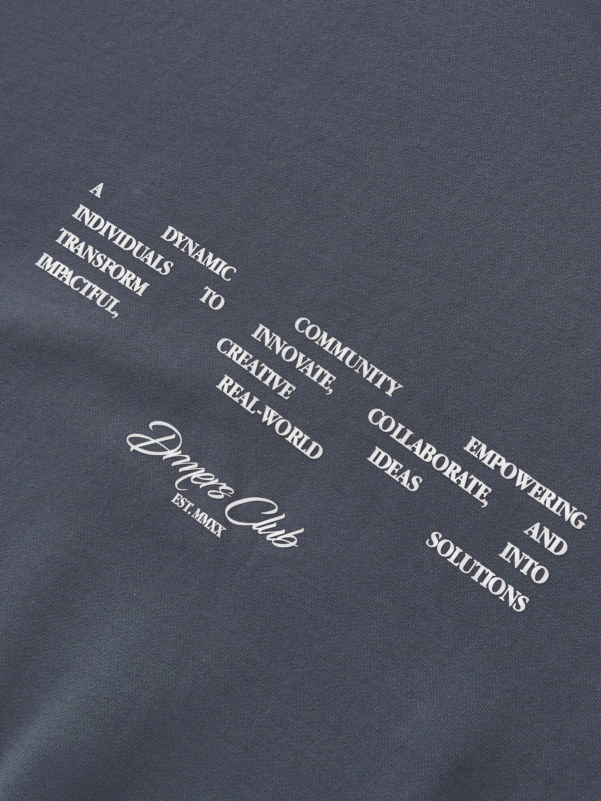COMMUNITY HOODIE - CHARCOAL BLUE