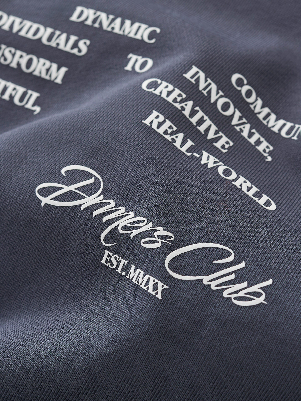 COMMUNITY HOODIE - CHARCOAL BLUE