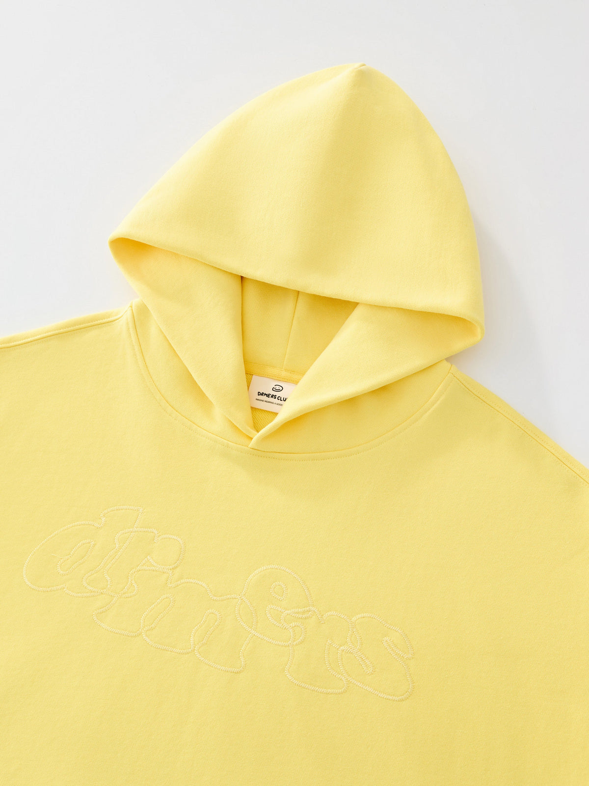 DOODLE TEXT HOODIE - SUNSHINE