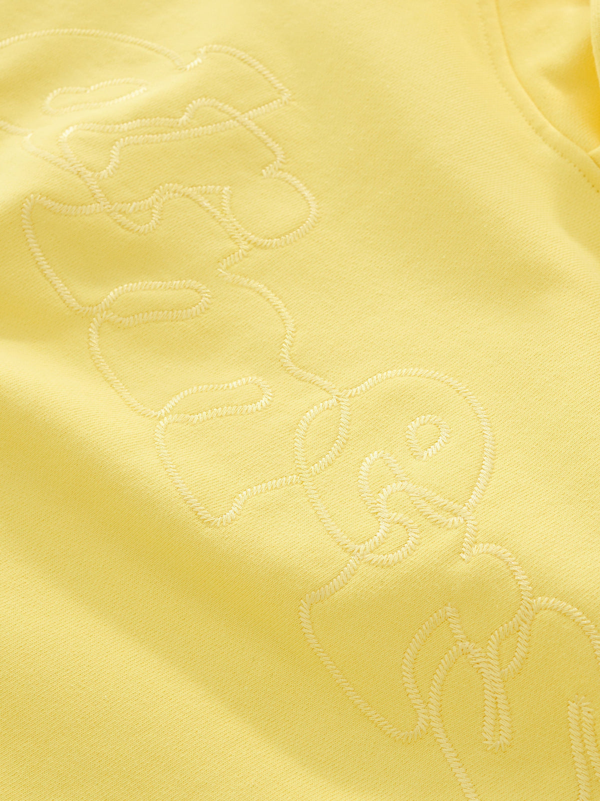 DOODLE TEXT HOODIE - SUNSHINE