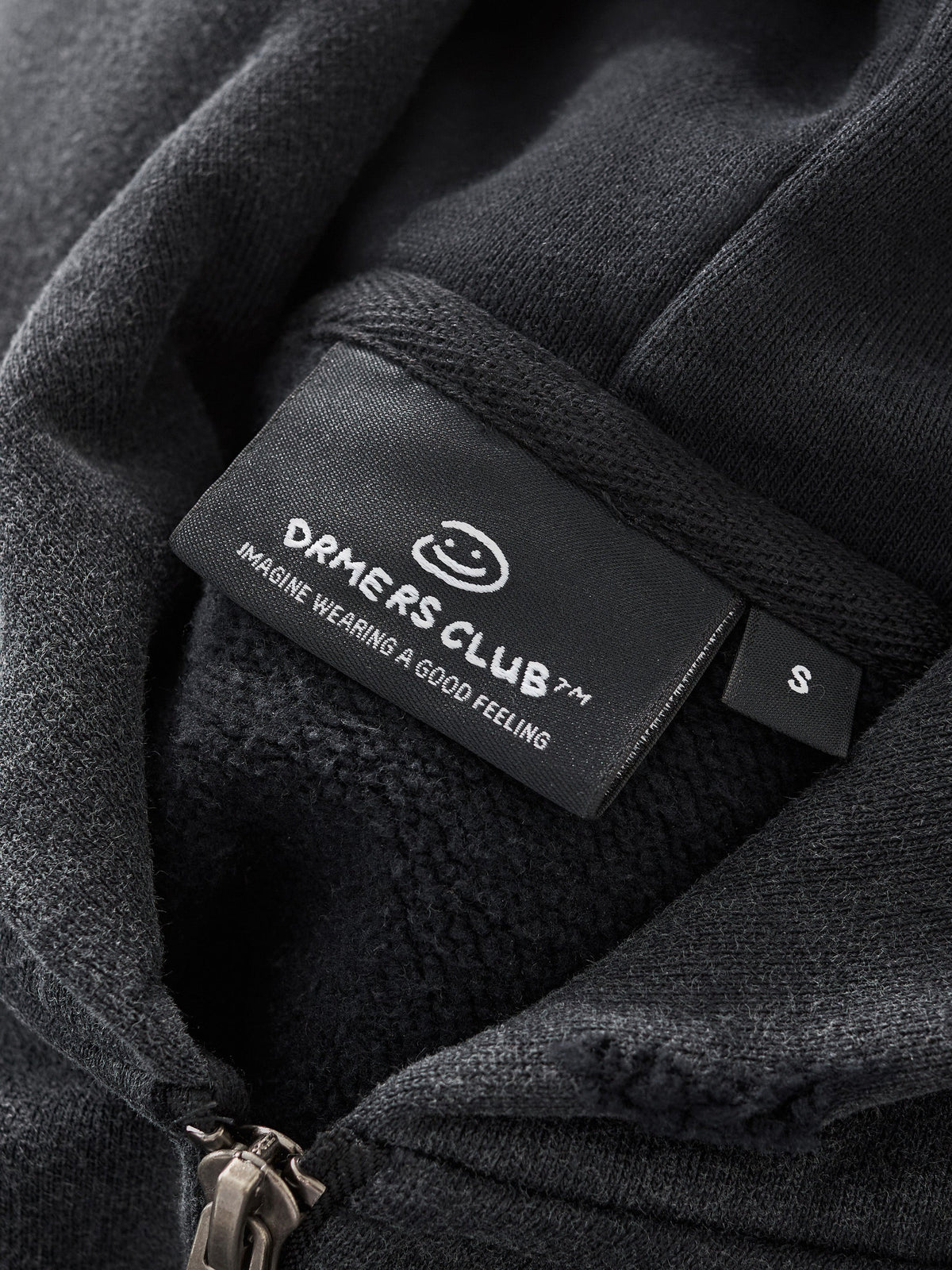 PARALLEL ZIP UP - WASHED BLACK