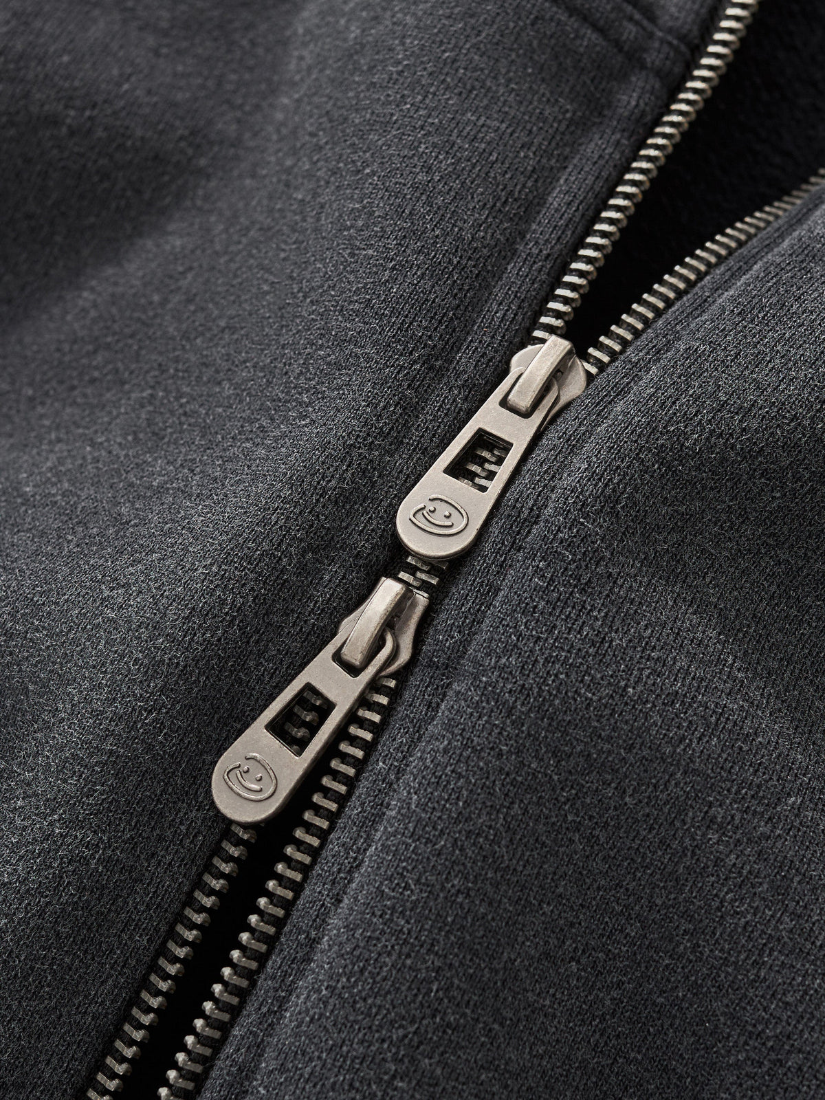 PARALLEL ZIP UP - WASHED BLACK