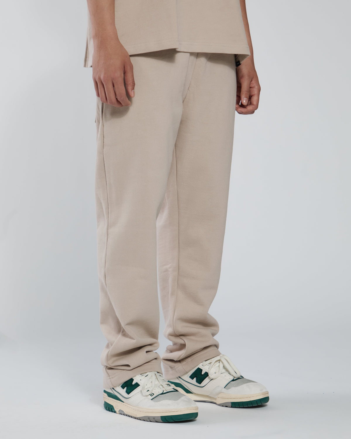 Open Bottom Sweatpants - Desert