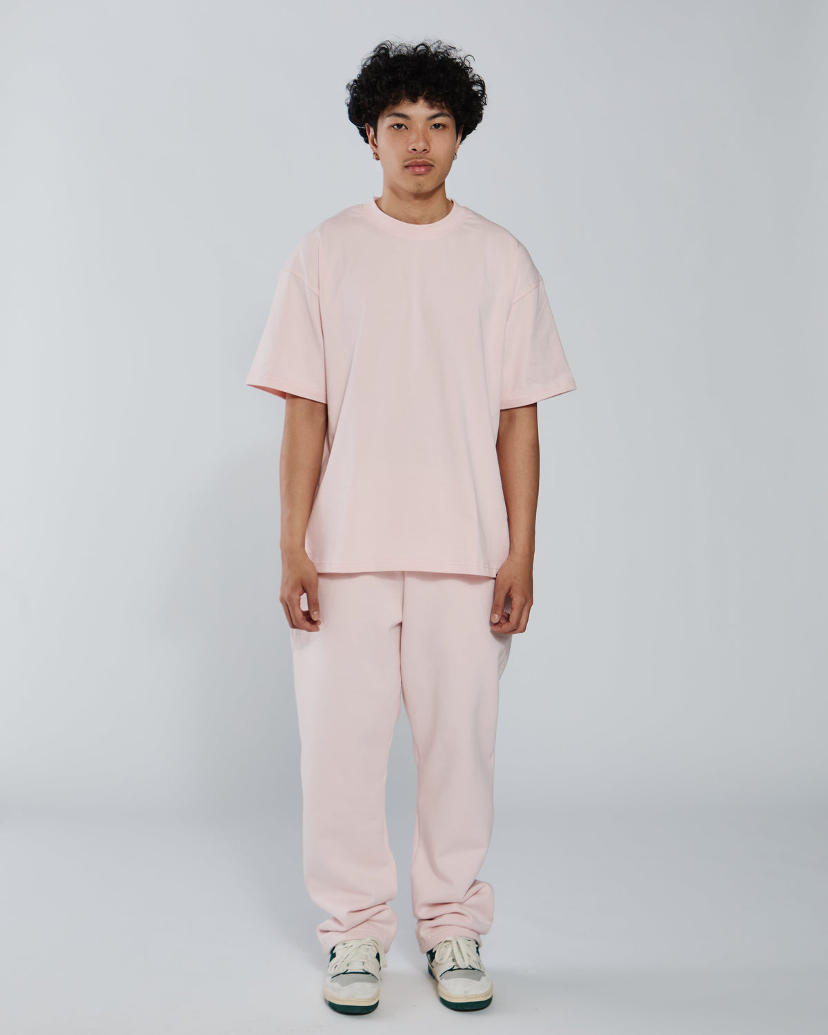 Open Bottom Sweatpants - Blush