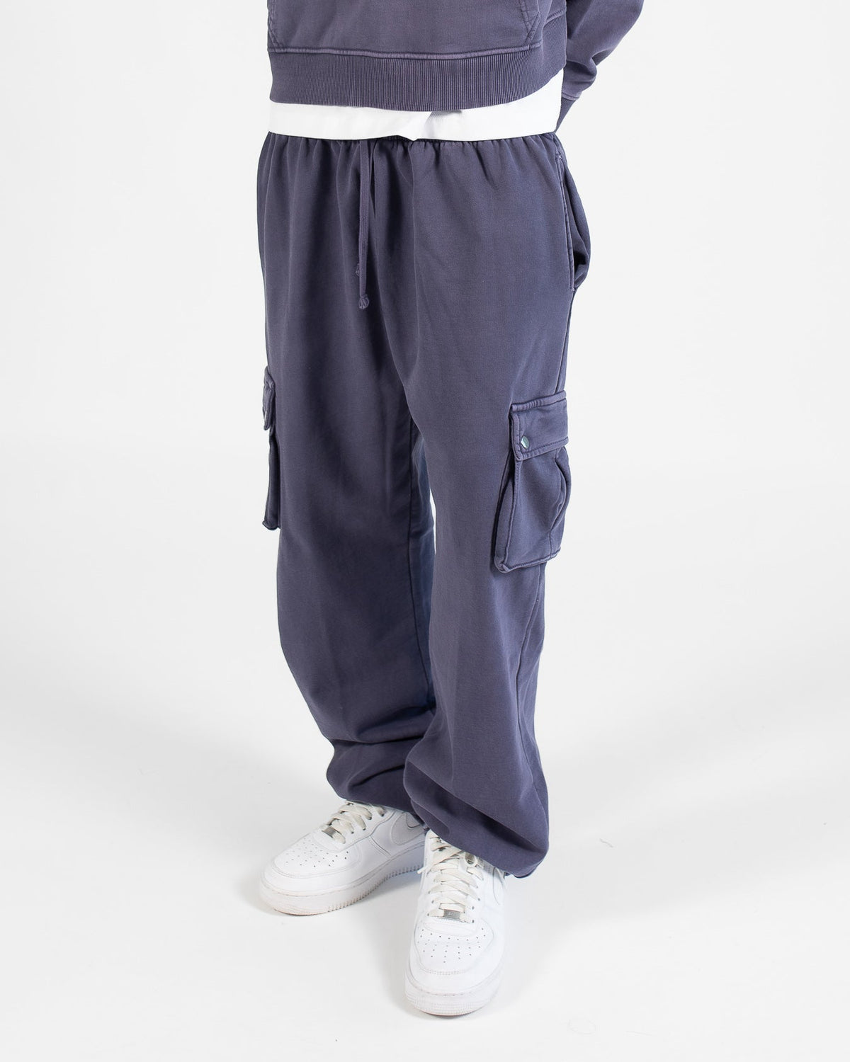 Baggy Cargo Sweatpants - Vintage Midnight