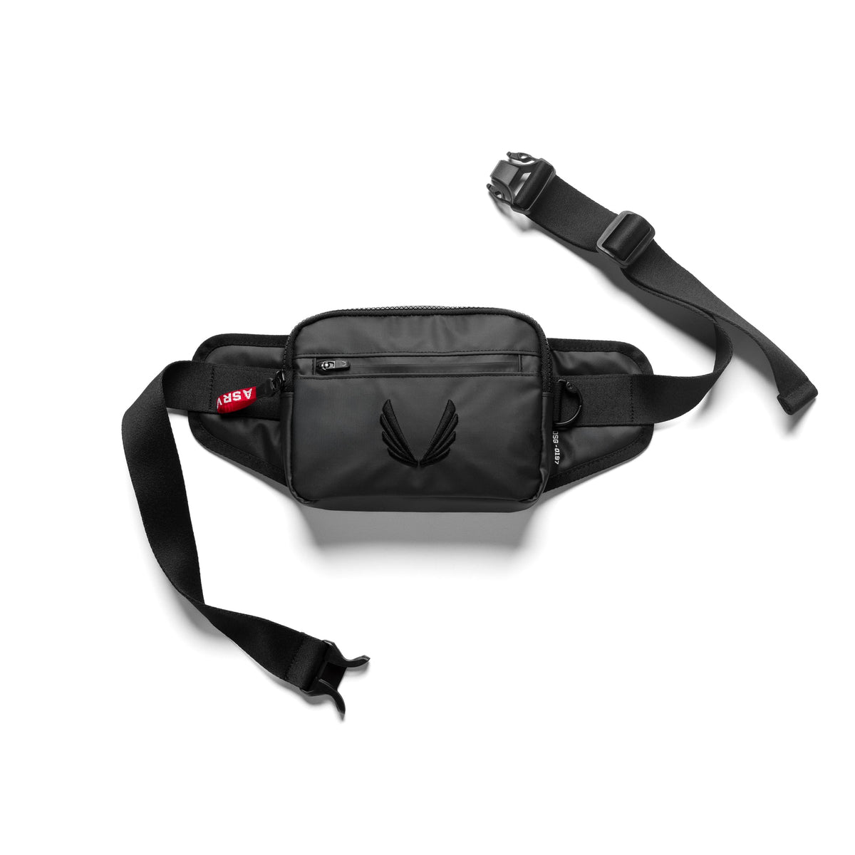 0197. Water Resistant Small Crossbody Bag - Black