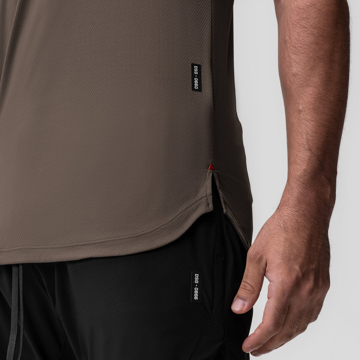 0660. AeroSilver® Established Tee - Deep Taupe